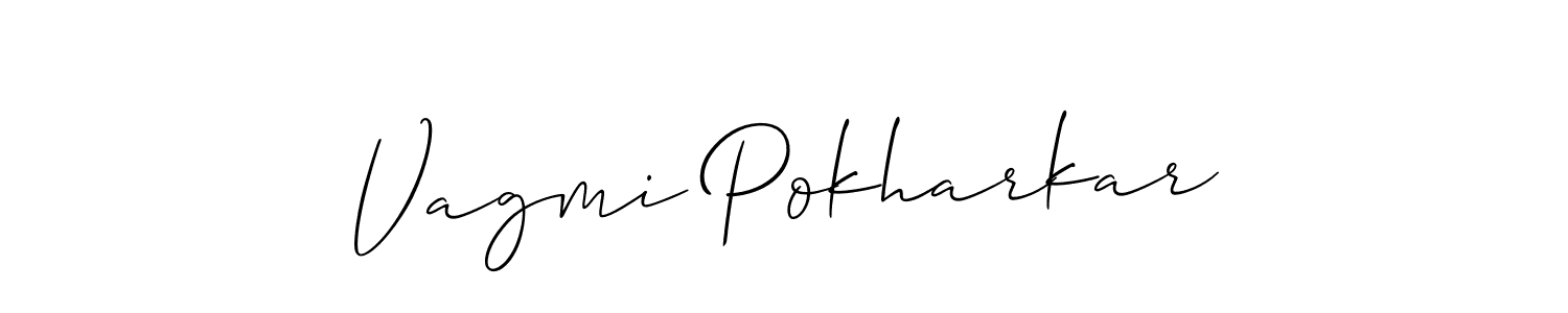 Make a beautiful signature design for name Vagmi Pokharkar. Use this online signature maker to create a handwritten signature for free. Vagmi Pokharkar signature style 2 images and pictures png