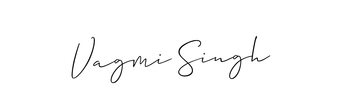 How to Draw Vagmi Singh signature style? Allison_Script is a latest design signature styles for name Vagmi Singh. Vagmi Singh signature style 2 images and pictures png