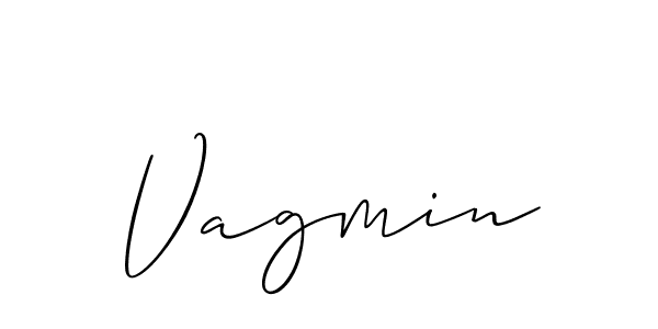 Make a beautiful signature design for name Vagmin. With this signature (Allison_Script) style, you can create a handwritten signature for free. Vagmin signature style 2 images and pictures png