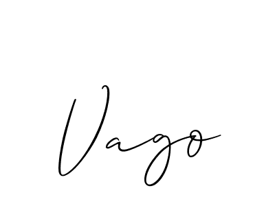 Also we have Vago name is the best signature style. Create professional handwritten signature collection using Allison_Script autograph style. Vago signature style 2 images and pictures png