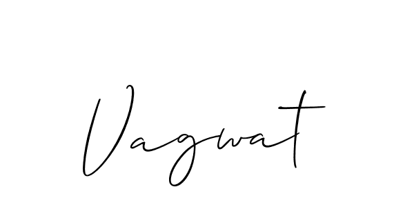 Design your own signature with our free online signature maker. With this signature software, you can create a handwritten (Allison_Script) signature for name Vagwat. Vagwat signature style 2 images and pictures png