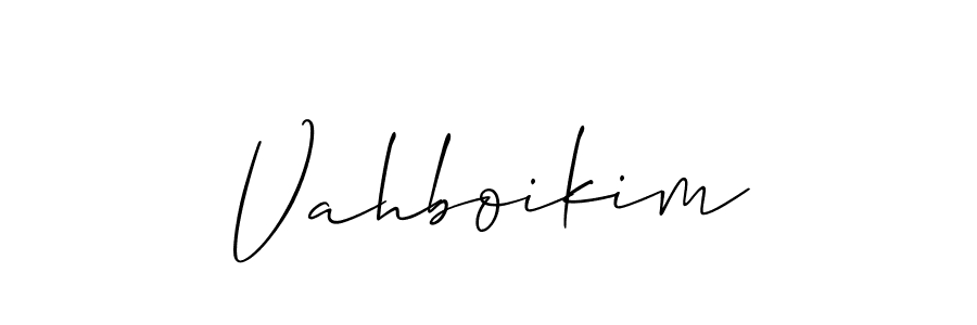 Here are the top 10 professional signature styles for the name Vahboikim. These are the best autograph styles you can use for your name. Vahboikim signature style 2 images and pictures png
