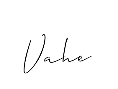 Vahe stylish signature style. Best Handwritten Sign (Allison_Script) for my name. Handwritten Signature Collection Ideas for my name Vahe. Vahe signature style 2 images and pictures png