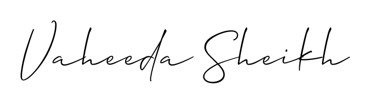 The Allison_Script signature style provides a bold statement for name Vaheeda Sheikh. Designed for business owners, executives, and leaders. Vaheeda Sheikh signature style 2 images and pictures png
