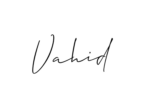 Make a beautiful signature design for name Vahid. Use this online signature maker to create a handwritten signature for free. Vahid signature style 2 images and pictures png