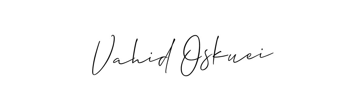 Check out images of Autograph of Vahid Oskuei name. Actor Vahid Oskuei Signature Style. Allison_Script is a professional sign style online. Vahid Oskuei signature style 2 images and pictures png