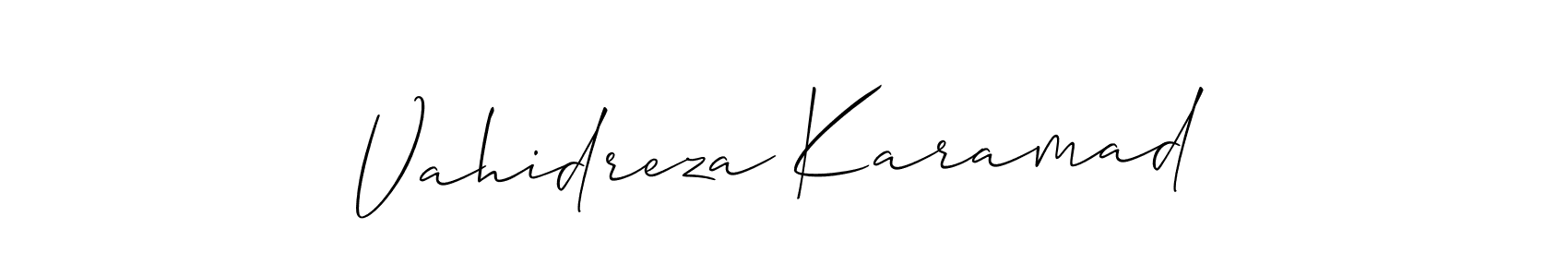 Make a beautiful signature design for name Vahidreza Karamad. Use this online signature maker to create a handwritten signature for free. Vahidreza Karamad signature style 2 images and pictures png