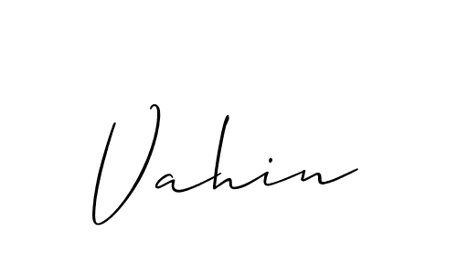 Best and Professional Signature Style for Vahin. Allison_Script Best Signature Style Collection. Vahin signature style 2 images and pictures png