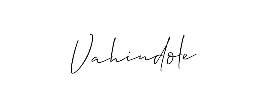 Allison_Script is a professional signature style that is perfect for those who want to add a touch of class to their signature. It is also a great choice for those who want to make their signature more unique. Get Vahindole name to fancy signature for free. Vahindole signature style 2 images and pictures png