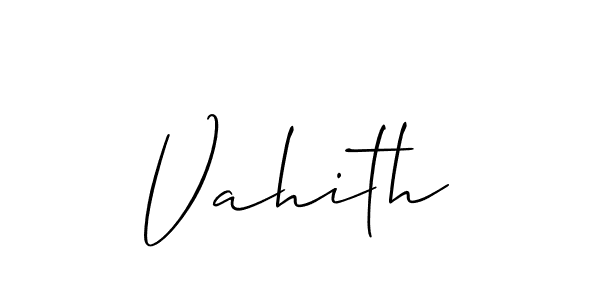 Also we have Vahith name is the best signature style. Create professional handwritten signature collection using Allison_Script autograph style. Vahith signature style 2 images and pictures png