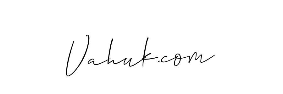 It looks lik you need a new signature style for name Vahuk.com. Design unique handwritten (Allison_Script) signature with our free signature maker in just a few clicks. Vahuk.com signature style 2 images and pictures png
