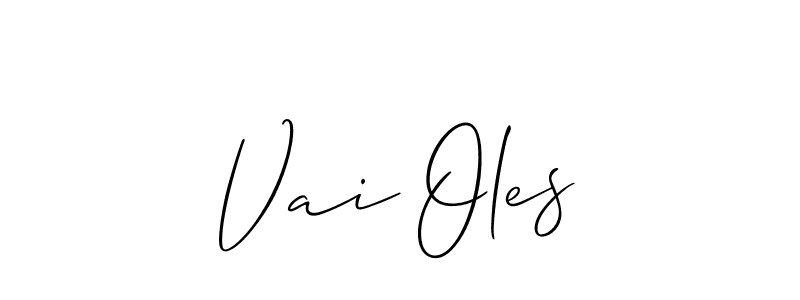 Best and Professional Signature Style for Vai Oles. Allison_Script Best Signature Style Collection. Vai Oles signature style 2 images and pictures png