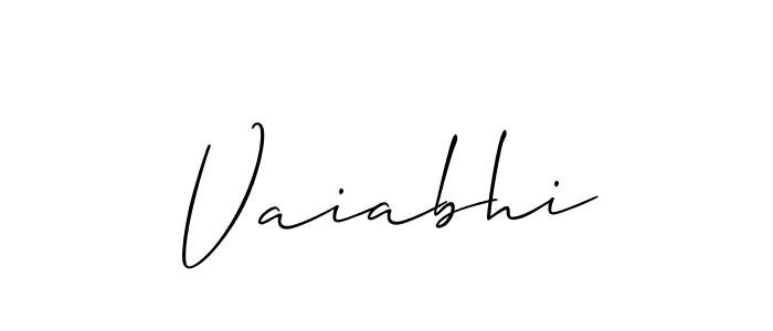 Similarly Allison_Script is the best handwritten signature design. Signature creator online .You can use it as an online autograph creator for name Vaiabhi. Vaiabhi signature style 2 images and pictures png