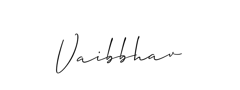 Vaibbhav stylish signature style. Best Handwritten Sign (Allison_Script) for my name. Handwritten Signature Collection Ideas for my name Vaibbhav. Vaibbhav signature style 2 images and pictures png