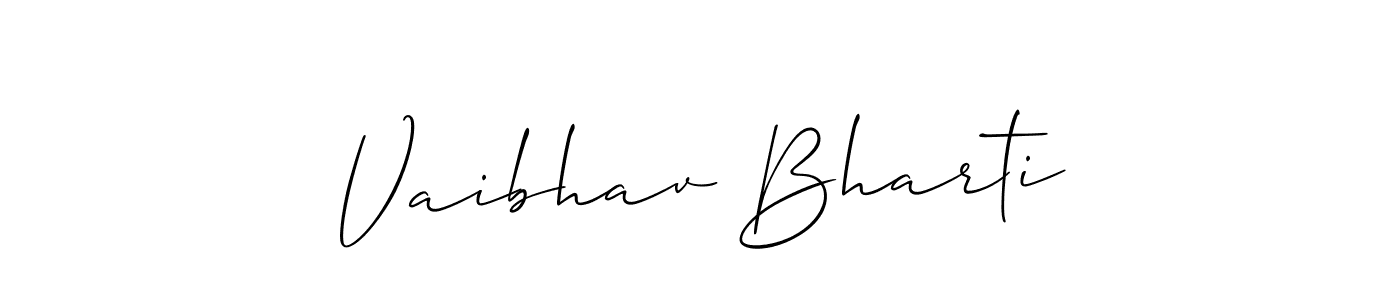 Make a beautiful signature design for name Vaibhav Bharti. Use this online signature maker to create a handwritten signature for free. Vaibhav Bharti signature style 2 images and pictures png