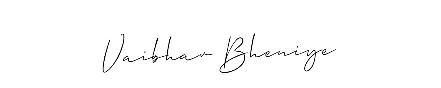 Once you've used our free online signature maker to create your best signature Allison_Script style, it's time to enjoy all of the benefits that Vaibhav Bheniye name signing documents. Vaibhav Bheniye signature style 2 images and pictures png