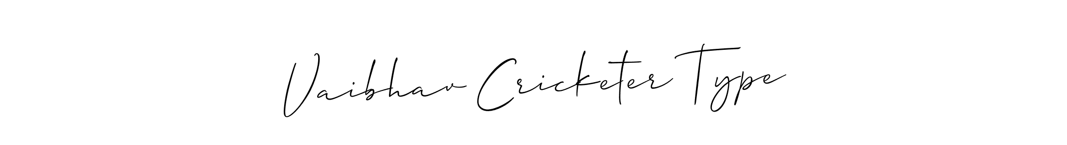 Best and Professional Signature Style for Vaibhav Cricketer Type. Allison_Script Best Signature Style Collection. Vaibhav Cricketer Type signature style 2 images and pictures png