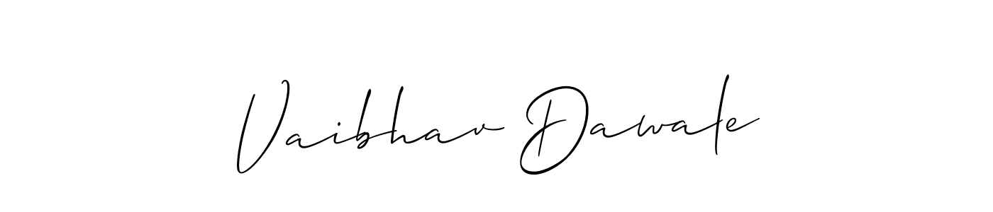 You should practise on your own different ways (Allison_Script) to write your name (Vaibhav Dawale) in signature. don't let someone else do it for you. Vaibhav Dawale signature style 2 images and pictures png
