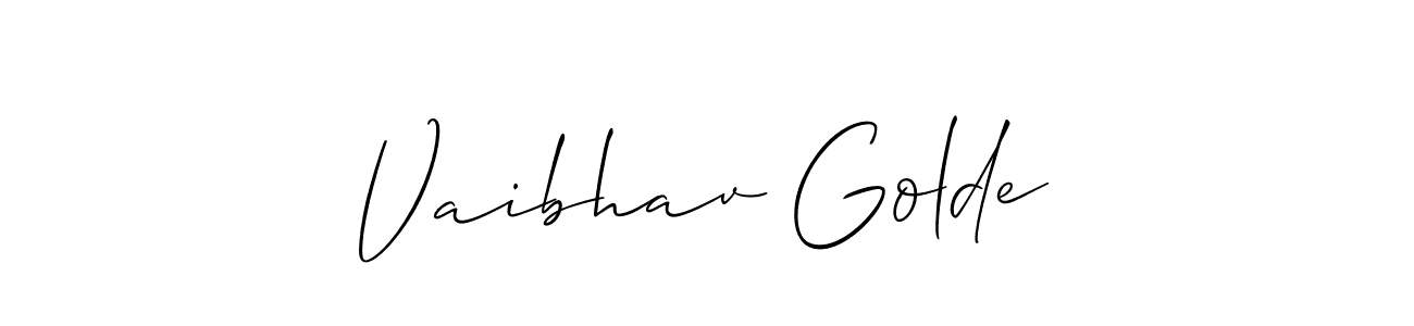 Here are the top 10 professional signature styles for the name Vaibhav Golde. These are the best autograph styles you can use for your name. Vaibhav Golde signature style 2 images and pictures png