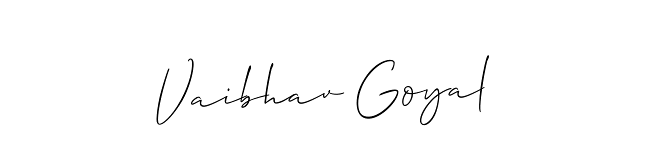 This is the best signature style for the Vaibhav Goyal name. Also you like these signature font (Allison_Script). Mix name signature. Vaibhav Goyal signature style 2 images and pictures png