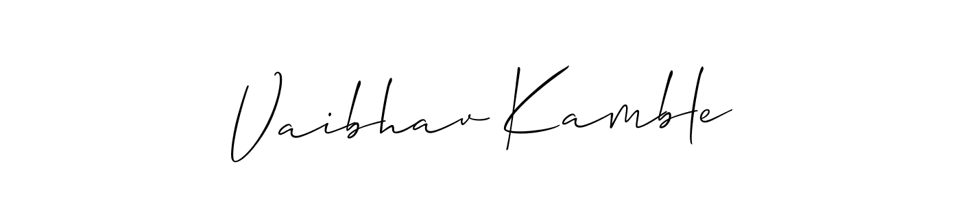 It looks lik you need a new signature style for name Vaibhav Kamble. Design unique handwritten (Allison_Script) signature with our free signature maker in just a few clicks. Vaibhav Kamble signature style 2 images and pictures png
