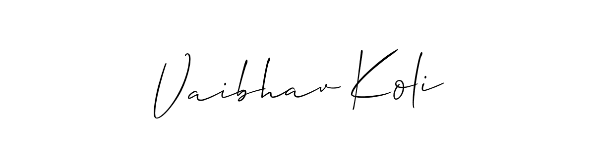 Once you've used our free online signature maker to create your best signature Allison_Script style, it's time to enjoy all of the benefits that Vaibhav Koli name signing documents. Vaibhav Koli signature style 2 images and pictures png