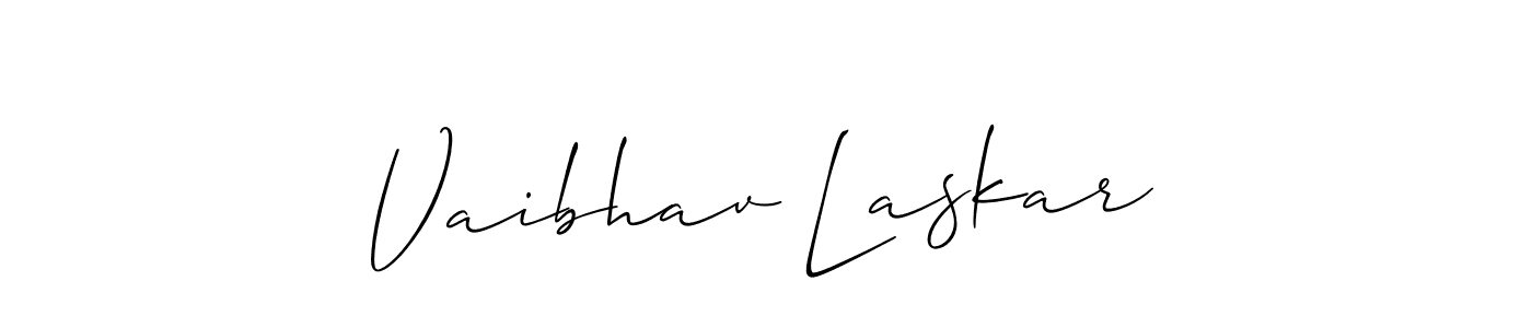 Similarly Allison_Script is the best handwritten signature design. Signature creator online .You can use it as an online autograph creator for name Vaibhav Laskar. Vaibhav Laskar signature style 2 images and pictures png