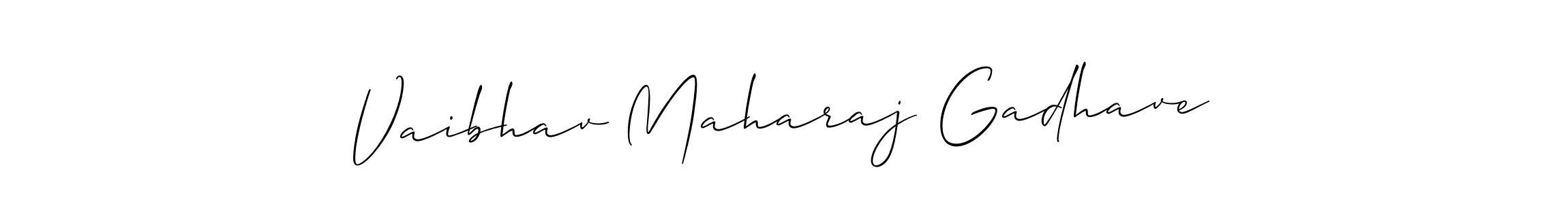 Make a beautiful signature design for name Vaibhav Maharaj Gadhave. Use this online signature maker to create a handwritten signature for free. Vaibhav Maharaj Gadhave signature style 2 images and pictures png