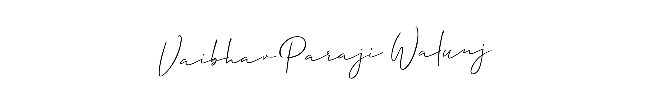 Best and Professional Signature Style for Vaibhav Paraji Walunj. Allison_Script Best Signature Style Collection. Vaibhav Paraji Walunj signature style 2 images and pictures png