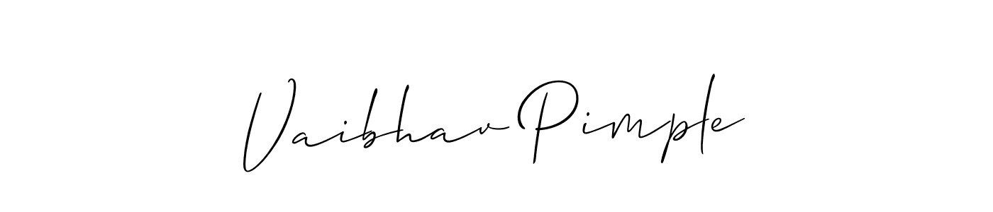 Make a beautiful signature design for name Vaibhav Pimple. Use this online signature maker to create a handwritten signature for free. Vaibhav Pimple signature style 2 images and pictures png