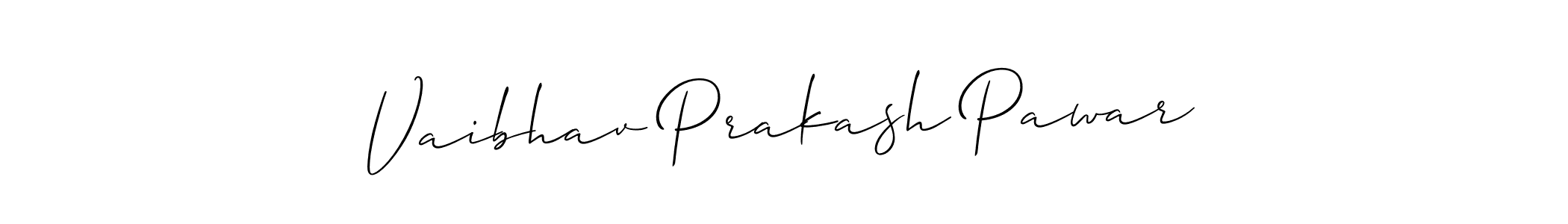 How to Draw Vaibhav Prakash Pawar signature style? Allison_Script is a latest design signature styles for name Vaibhav Prakash Pawar. Vaibhav Prakash Pawar signature style 2 images and pictures png