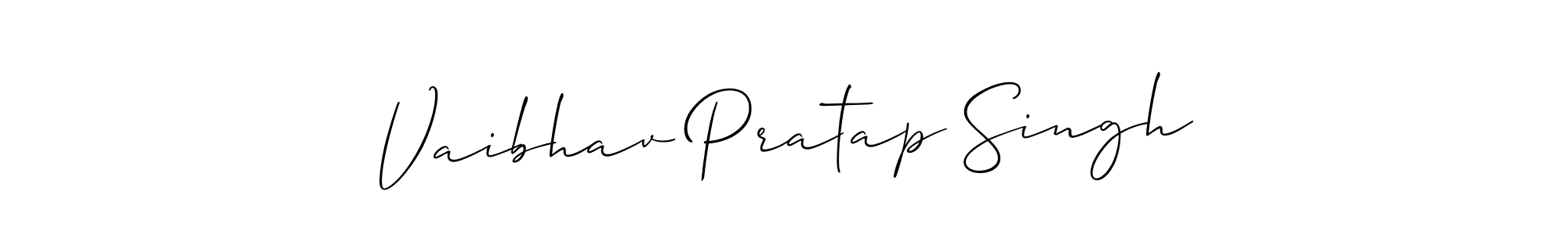 How to Draw Vaibhav Pratap Singh signature style? Allison_Script is a latest design signature styles for name Vaibhav Pratap Singh. Vaibhav Pratap Singh signature style 2 images and pictures png