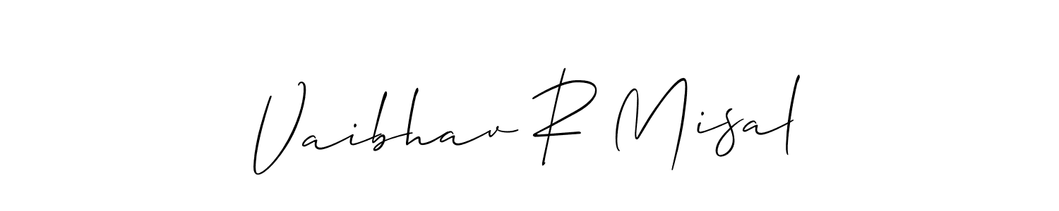 Also we have Vaibhav R Misal name is the best signature style. Create professional handwritten signature collection using Allison_Script autograph style. Vaibhav R Misal signature style 2 images and pictures png