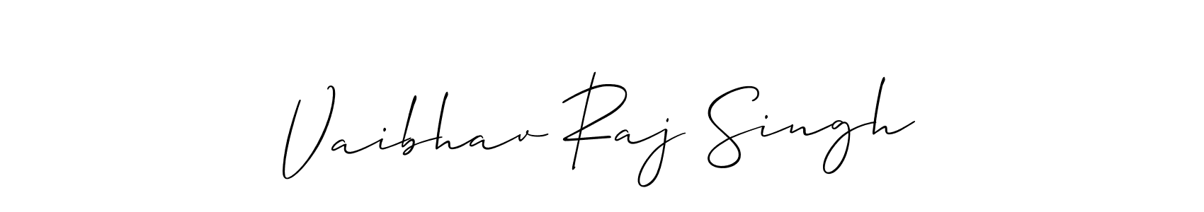 You should practise on your own different ways (Allison_Script) to write your name (Vaibhav Raj Singh) in signature. don't let someone else do it for you. Vaibhav Raj Singh signature style 2 images and pictures png