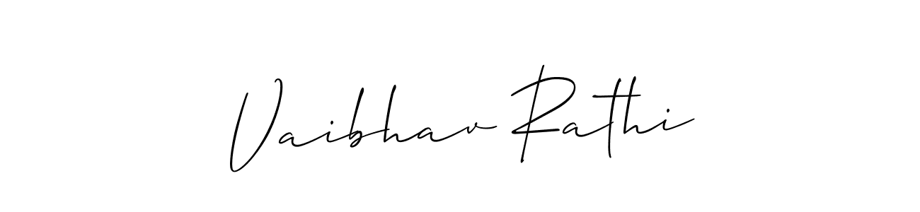 if you are searching for the best signature style for your name Vaibhav Rathi. so please give up your signature search. here we have designed multiple signature styles  using Allison_Script. Vaibhav Rathi signature style 2 images and pictures png