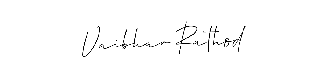 You should practise on your own different ways (Allison_Script) to write your name (Vaibhav Rathod) in signature. don't let someone else do it for you. Vaibhav Rathod signature style 2 images and pictures png