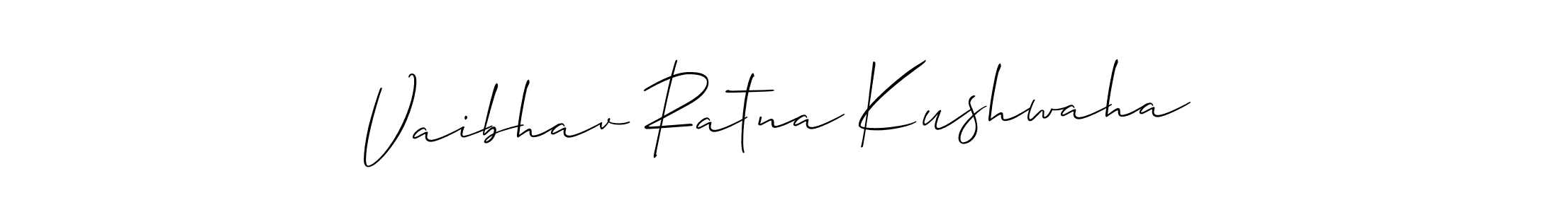 How to make Vaibhav Ratna Kushwaha signature? Allison_Script is a professional autograph style. Create handwritten signature for Vaibhav Ratna Kushwaha name. Vaibhav Ratna Kushwaha signature style 2 images and pictures png