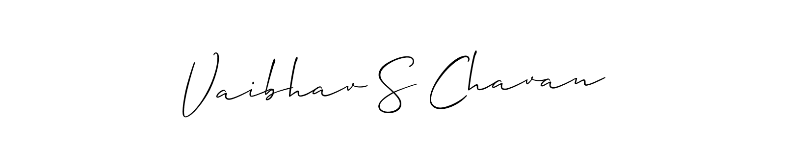 Best and Professional Signature Style for Vaibhav S Chavan. Allison_Script Best Signature Style Collection. Vaibhav S Chavan signature style 2 images and pictures png