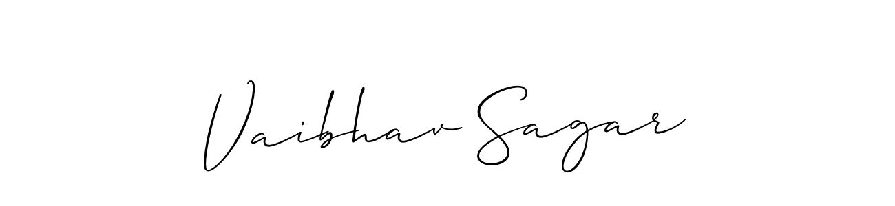 Similarly Allison_Script is the best handwritten signature design. Signature creator online .You can use it as an online autograph creator for name Vaibhav Sagar. Vaibhav Sagar signature style 2 images and pictures png