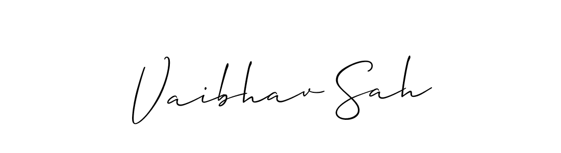 if you are searching for the best signature style for your name Vaibhav Sah. so please give up your signature search. here we have designed multiple signature styles  using Allison_Script. Vaibhav Sah signature style 2 images and pictures png