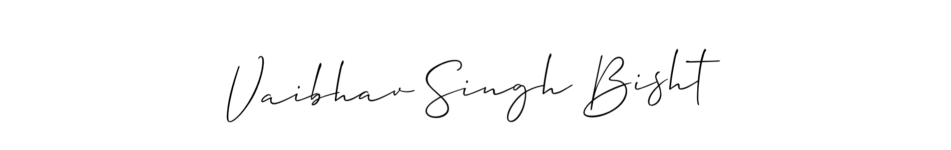 Design your own signature with our free online signature maker. With this signature software, you can create a handwritten (Allison_Script) signature for name Vaibhav Singh Bisht. Vaibhav Singh Bisht signature style 2 images and pictures png