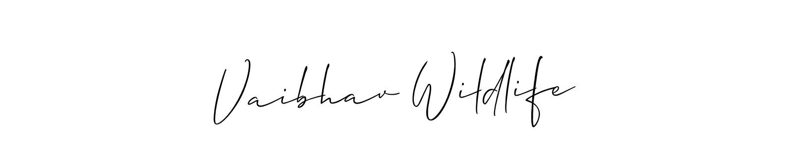 Make a beautiful signature design for name Vaibhav Wildlife. Use this online signature maker to create a handwritten signature for free. Vaibhav Wildlife signature style 2 images and pictures png