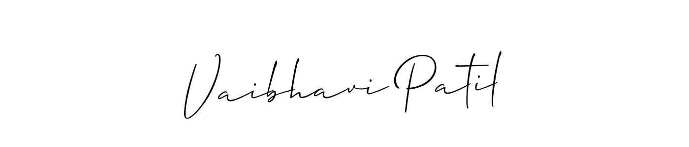 Vaibhavi Patil stylish signature style. Best Handwritten Sign (Allison_Script) for my name. Handwritten Signature Collection Ideas for my name Vaibhavi Patil. Vaibhavi Patil signature style 2 images and pictures png