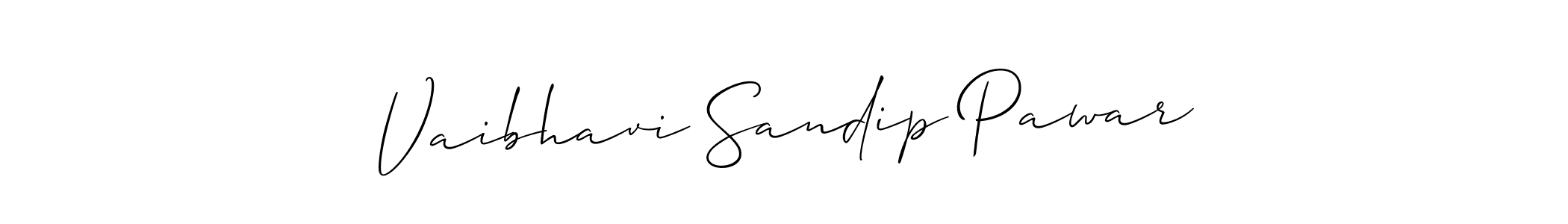 Also we have Vaibhavi Sandip Pawar name is the best signature style. Create professional handwritten signature collection using Allison_Script autograph style. Vaibhavi Sandip Pawar signature style 2 images and pictures png