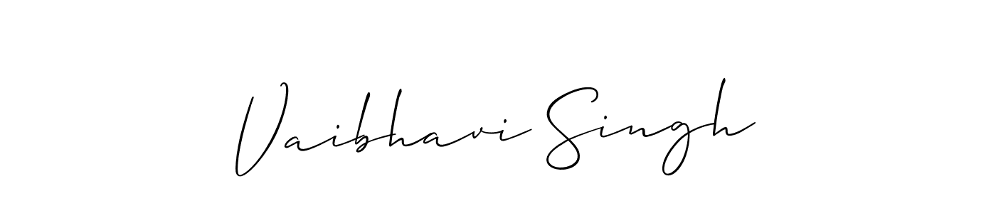 This is the best signature style for the Vaibhavi Singh name. Also you like these signature font (Allison_Script). Mix name signature. Vaibhavi Singh signature style 2 images and pictures png
