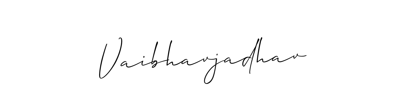 if you are searching for the best signature style for your name Vaibhavjadhav. so please give up your signature search. here we have designed multiple signature styles  using Allison_Script. Vaibhavjadhav signature style 2 images and pictures png