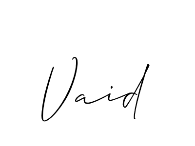 Here are the top 10 professional signature styles for the name Vaid. These are the best autograph styles you can use for your name. Vaid signature style 2 images and pictures png