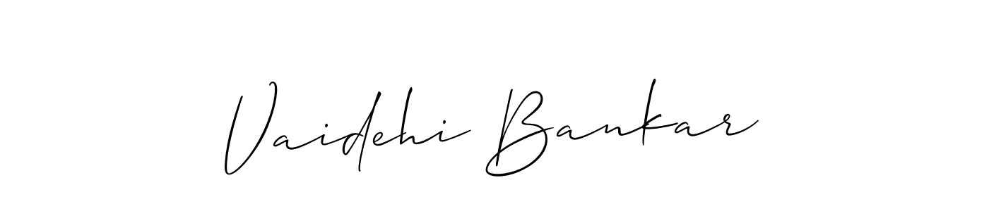 Best and Professional Signature Style for Vaidehi Bankar. Allison_Script Best Signature Style Collection. Vaidehi Bankar signature style 2 images and pictures png