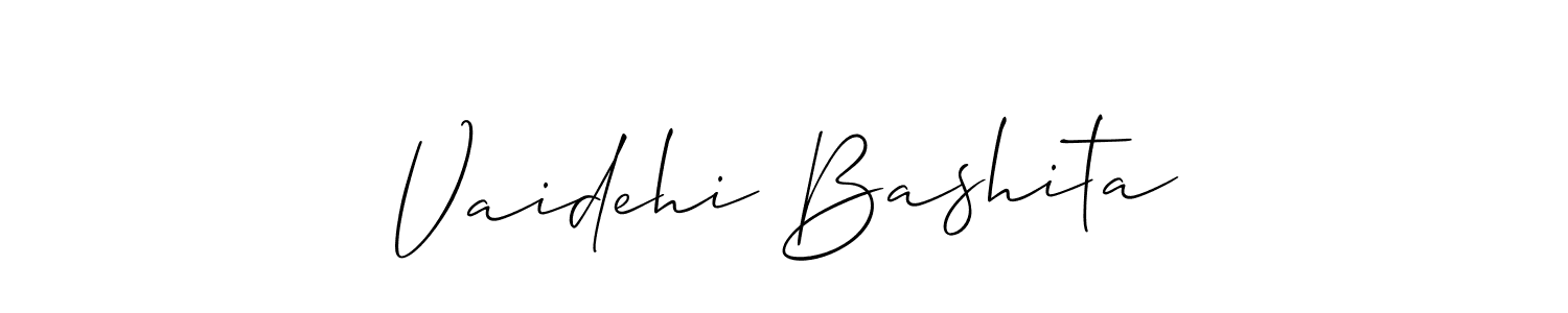 Make a beautiful signature design for name Vaidehi Bashita. Use this online signature maker to create a handwritten signature for free. Vaidehi Bashita signature style 2 images and pictures png