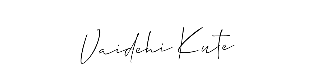 Check out images of Autograph of Vaidehi Kute name. Actor Vaidehi Kute Signature Style. Allison_Script is a professional sign style online. Vaidehi Kute signature style 2 images and pictures png